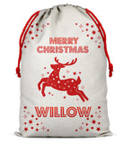 Personalised Christmas Sack Santa Bag Xmas Boy Girl Gift Stocking Bag 14