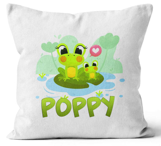 Personalised Any Name Frog Design Cushion Printed Birthday Gift 110