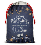 Personalised Christmas Sack Santa Bag Xmas Boy Girl Gift Stocking Bag 12