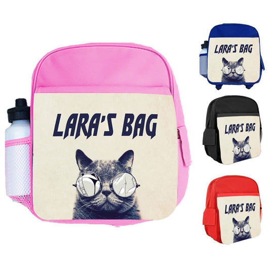 Personalised Kids Backpack Any Name Generic Design Boys Girls kid School Bag 54