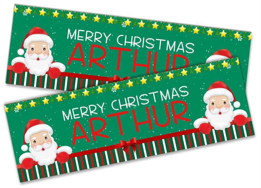 Personalised Banner Christmas Design Party Decoration 9