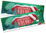 Personalised Banner Christmas Design Party Decoration 9