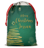 Personalised Christmas Sack Santa Bag Xmas Boy Girl Gift Stocking Bag 7