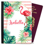 Personalised Flamingo Passport Cover Holder Any Name Holiday Accessory 9