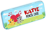 Personalised Any Name Generic Pencil Case Tin Children School Kids Stationary 26