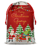 Personalised Christmas Sack Santa Bag Xmas Boy Girl Gift Stocking Bag 9