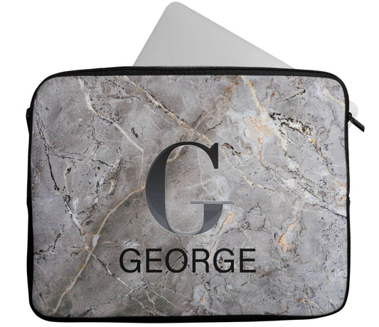 Personalised Any Name Marble Design Laptop Case Sleeve Tablet Bag 66