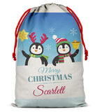 Personalised Christmas Sack Santa Bag Xmas Boy Girl Gift Stocking Bag 8