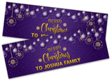 Personalised Banner Christmas Design Party Decoration 17