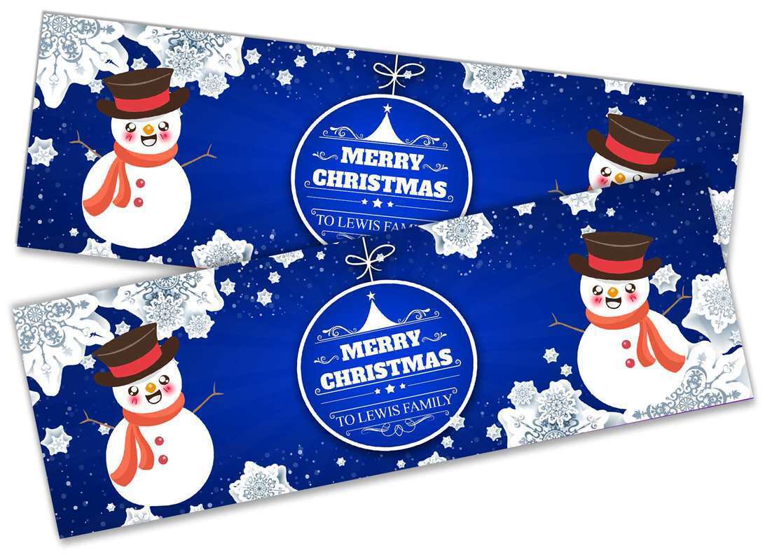 Personalised Banner Christmas Design Party Decoration 14