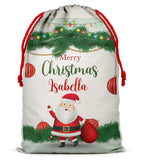 Personalised Christmas Sack Santa Bag Xmas Boy Girl Gift Stocking Bag 9