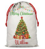 Personalised Christmas Sack Santa Bag Xmas Boy Girl Gift Stocking Bag 12