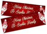 Personalised Banner Christmas Design Party Decoration 11