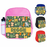 Personalised Kids Backpack Any Name Generic Design Boys Girls kid School Bag 23