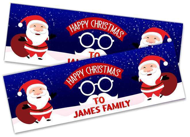 Personalised Banner Christmas Design Party Decoration 17