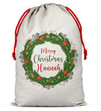Personalised Christmas Sack Santa Bag Xmas Boy Girl Gift Stocking Bag 8
