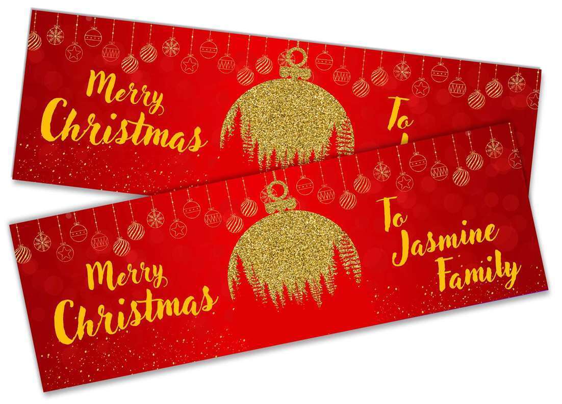 Personalised Banner Christmas Design Party Decoration 11