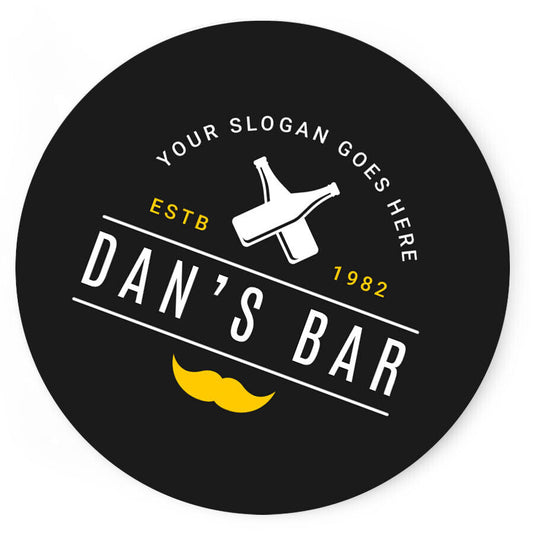 Personalised Any Name Bar Coaster Beer Home Pub Cafe Occasion Gift Idea 38