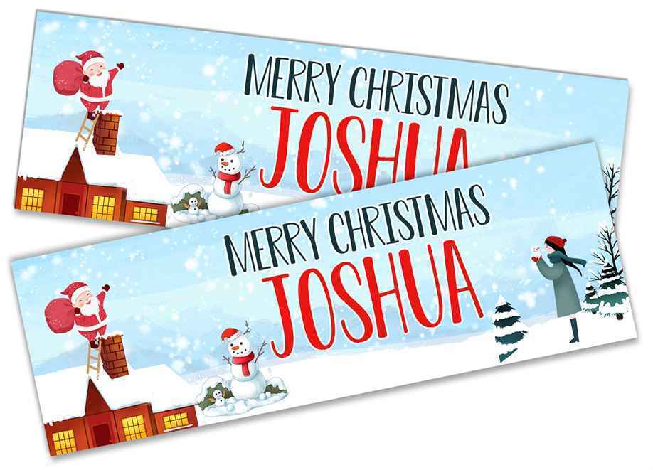 Personalised Banner Christmas Design Party Decoration 9