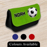 Personalised Pencil Case Football Girls Boys Stationary Kids School Bag 30