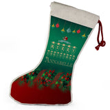 Personalised Any Name Christmas Stocking Tree Decoration Gift Present 1