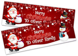 Personalised Banner Christmas Design Party Decoration 11