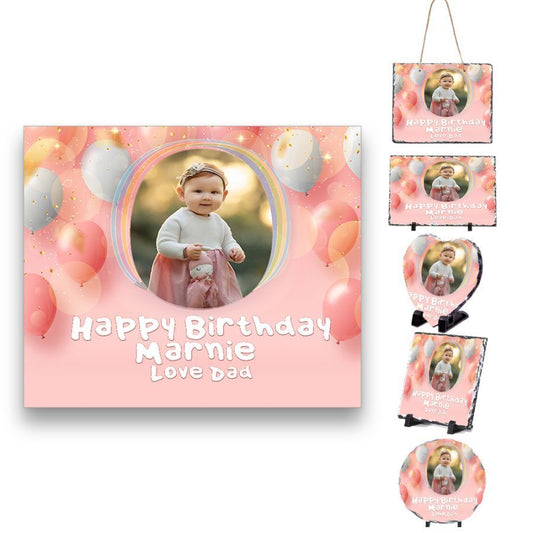 Personalised Birthday Design Rock Slate  Any Name Image Wedding Gift 5
