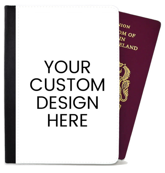 Personalised Custom Design kids Passport Cover Holder Any Name Holiday Accessory