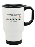 Personalised Any Name Thank you Teacher Mug Thermal Travel Mug Flask Coffee Tea 13