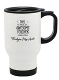 Personalised Any Name Thank you Teacher Mug Thermal Travel Mug Flask Coffee Tea 43