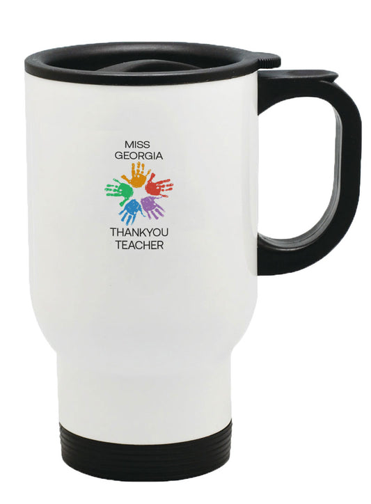 Personalised Any Name Thank you Teacher Mug Thermal Travel Mug Flask Coffee Tea 25