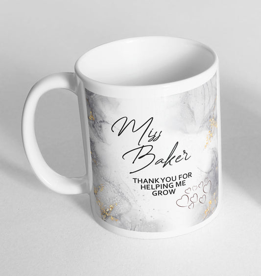 Personalised Thank you Teacher Mug Gift Ceramic Novelty Mug Funny Coffee Tea 41