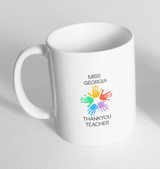 Personalised Thank you Teacher Mug Gift Ceramic Novelty Mug Funny Coffee Tea 25