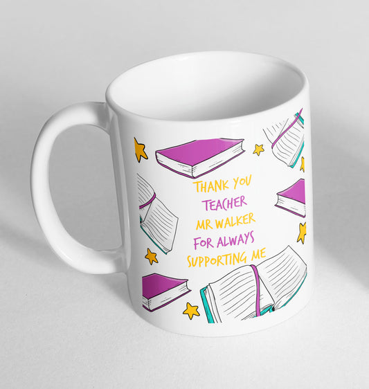 Personalised Thank you Teacher Mug Gift Ceramic Novelty Mug Funny Coffee Tea 18