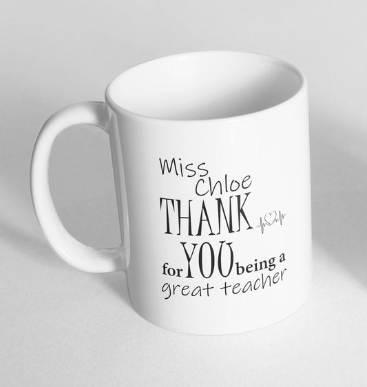 Personalised Thank you Teacher Mug Gift Ceramic Novelty Mug Funny Coffee Tea 49