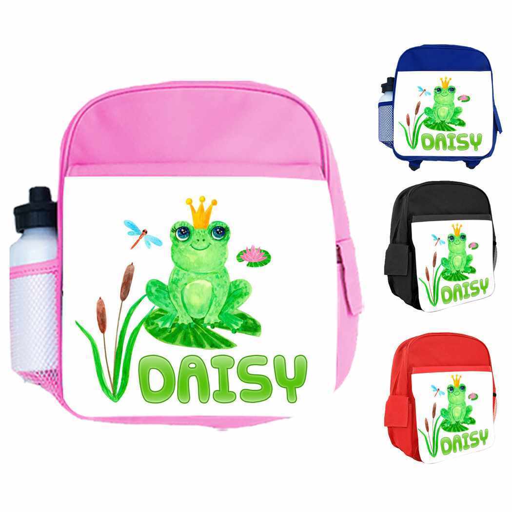 Personalised Kids Backpack Any Name Animal Design Boys Girls kids School Bag 12