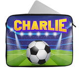 Personalised Any Name Football Design Laptop Case Sleeve Tablet Bag 21