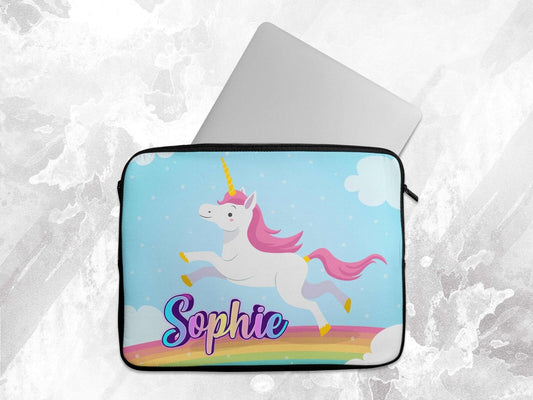 Personalised Any Name Unicorn Laptop Case Sleeve Tablet Bag Chromebook Gift 7