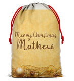 Personalised Christmas Sack Santa Bag Xmas Boy Girl Gift Stocking Bag 1