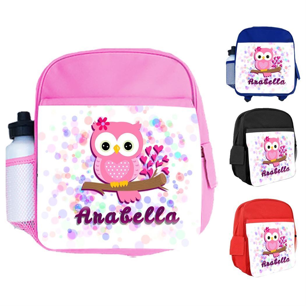 Personalised Kids Backpack Any Name Generic Design Boys Girls kid School Bag 50