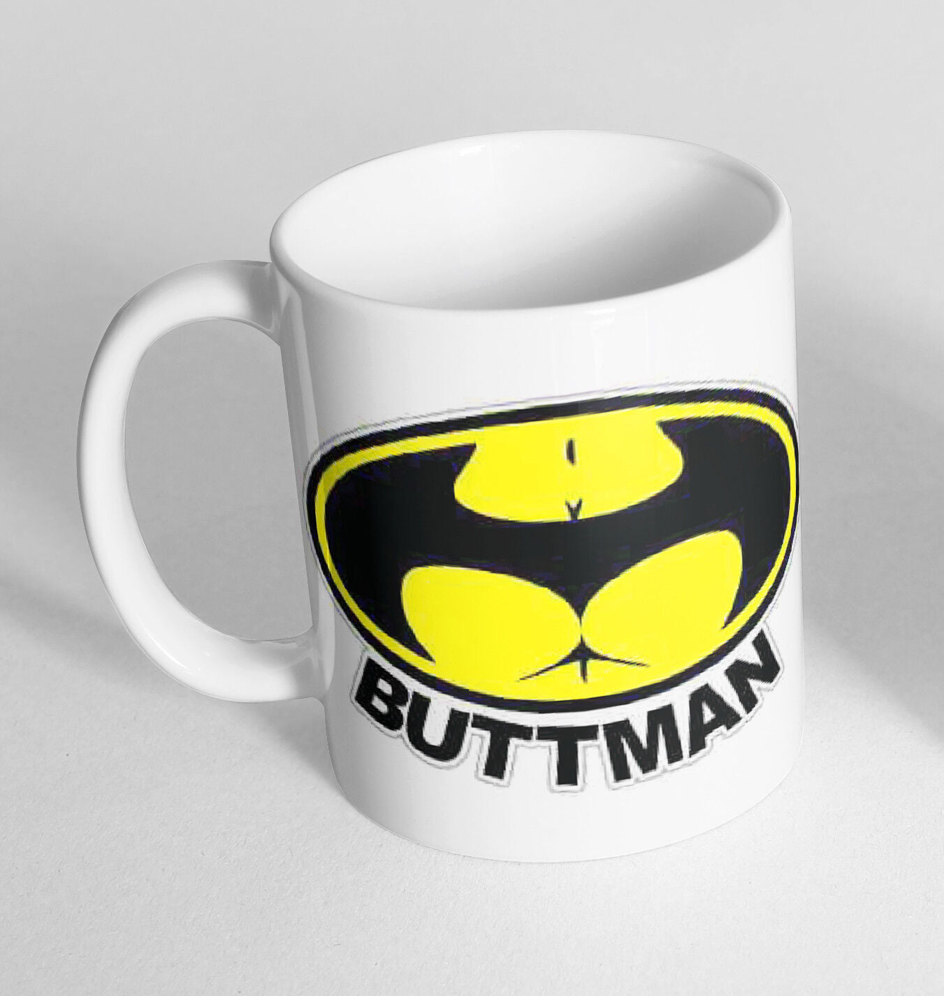 Batman Buttman Cup Ceramic Novelty Mug Funny Gift Tea Coffee