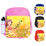 Personalised Kids Backpack Any Name Generic Design Boys Girls kid School Bag 55