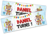 Personalised Birthday Banners Generic Design Children Kids Party Decoration 252