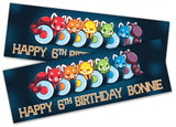 Personalised Birthday Banners Generic Design Children Kids Party Decoration 183