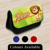 Personalised Pencil Case Animal Girls Boys Stationary Kids School Bag 13