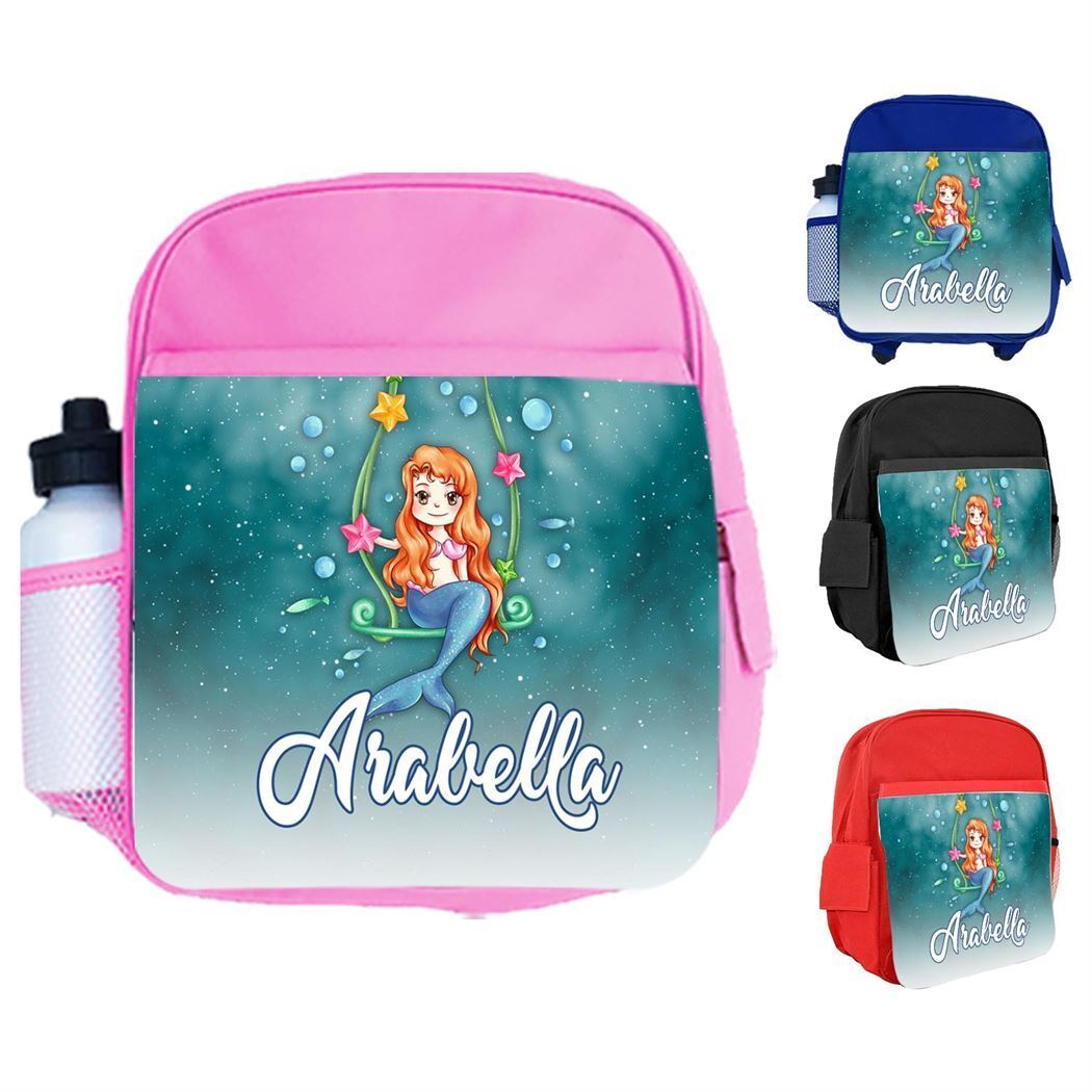 Personalised Kids Backpack Any Name Generic Design Boys Girls kid School Bag 45