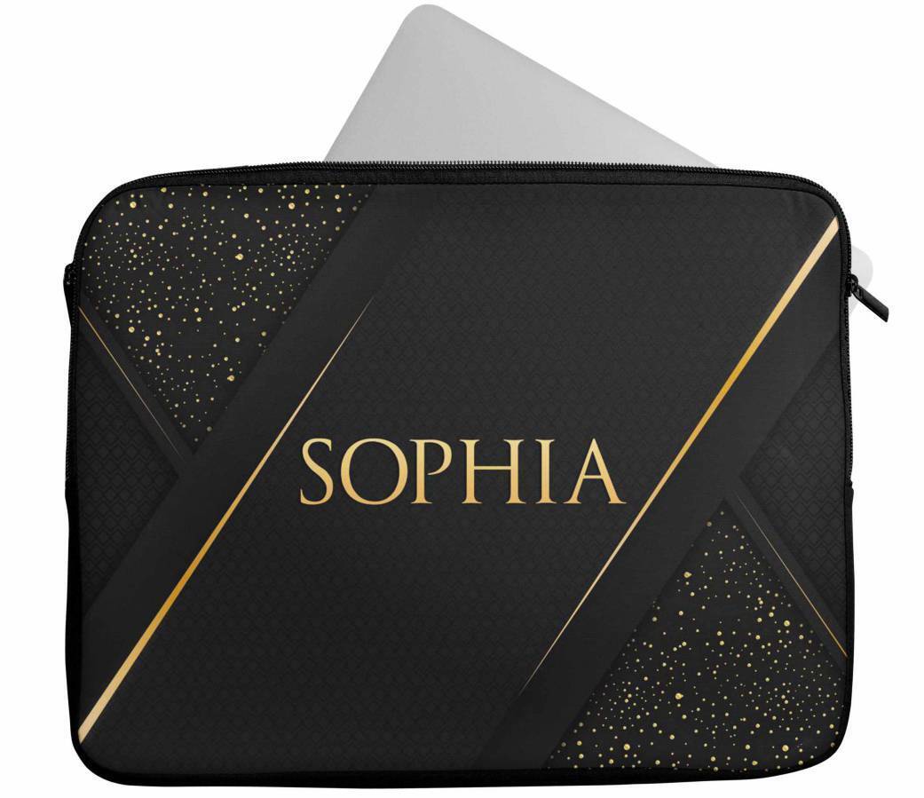 Personalised Any Name Abstract Design Laptop Case Sleeve Tablet Bag 85