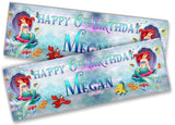 Personalised Birthday Banners Princess  Design Children Kid Party Decoration 72