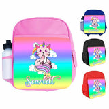 Personalised Kids Backpack Any Name Animal Design Boys Girls kid School Bag 21