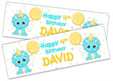 Personalised Birthday Banners Generic Design Children Kids Party Decoration 186